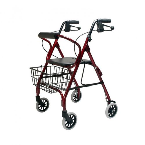 4-wheel rollator - DX LOW - Parsons ADL - with seat / with basket / with armrests