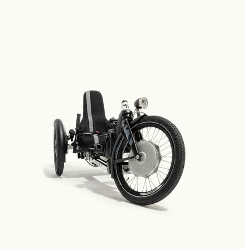 Crank-propelled recumbent trike - mats - Schuchmann - pediatric / folding / black