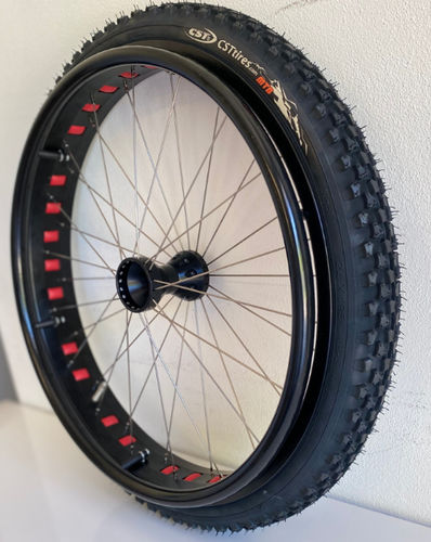 Rear wheelchair wheel - FAT24N+S607N+AV510	 - Tre Emme Manufatti