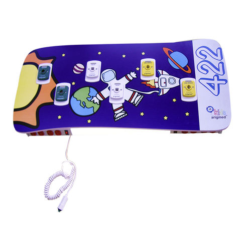 Horizontal bed head unit - Arigmed - wall-mounted / for intensive care service / pediatric