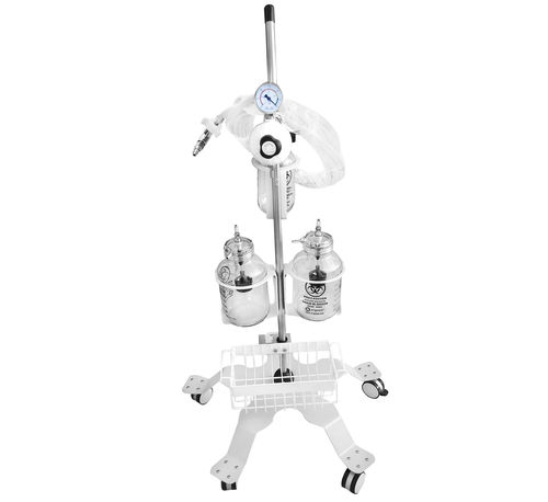 Pneumatic surgical suction pump - Arigmed - for surgical drainage and debridement / on casters