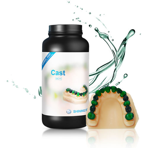 Resin dental material - DC11 - Shining 3D - for 3D printing / transparent