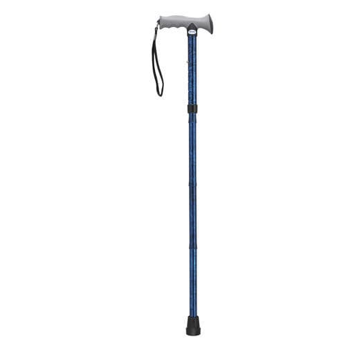 T-handle walking stick - RTL10370BC - Drive DeVilbiss USA - height-adjustable / folding