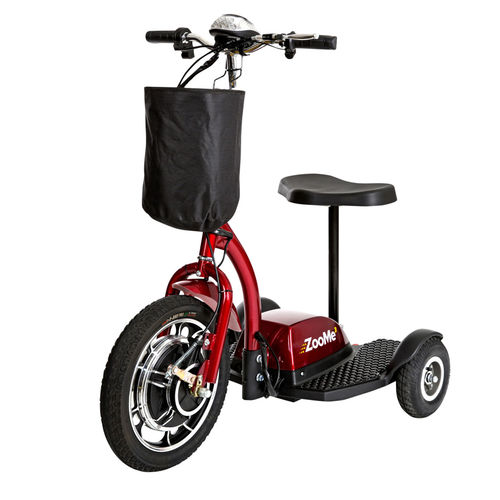 Electric mobility scooter - ZOOME3 - Drive DeVilbiss USA - 3-wheel / with basket / folding
