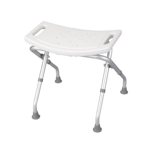 Shower chair without backrest - 12486 - Drive DeVilbiss USA - with backrest / plastic / folding