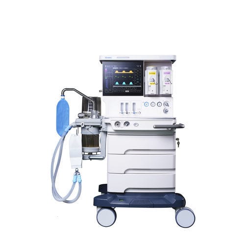 Trolley-mounted anesthesia workstation - model-1 - Beijing Eternity Electronic Technology - with respiratory monitoring