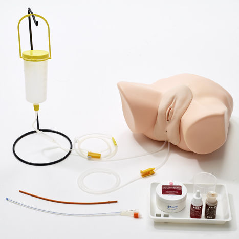 Catheterization patient simulator - M200-1 - Sakamoto Model Corporation - for enemas / gynecological care / female