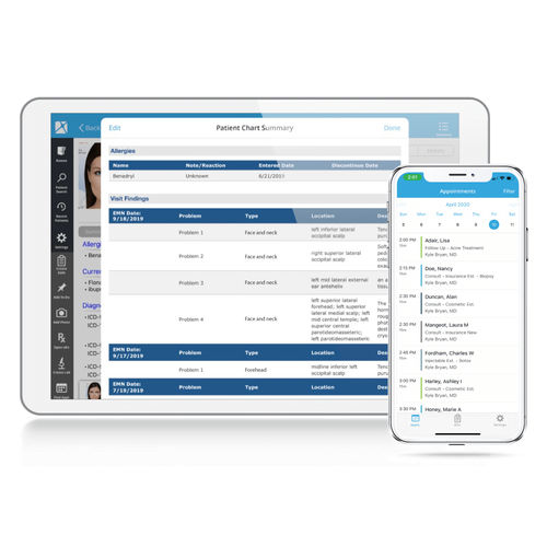 Plastic surgery software - Nextech - patient data management / billing / video streaming