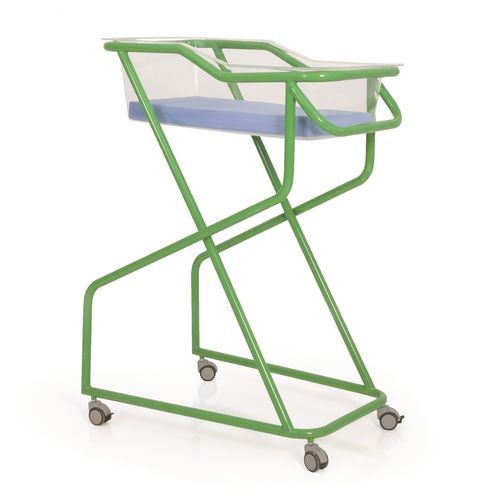 Baby hospital crib - P-BK-002 - PROMEK - fixed-height / on casters