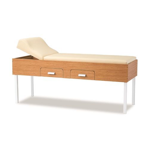 General examination couch - P-MM-005  - PROMEK - adult / manual / with storage unit