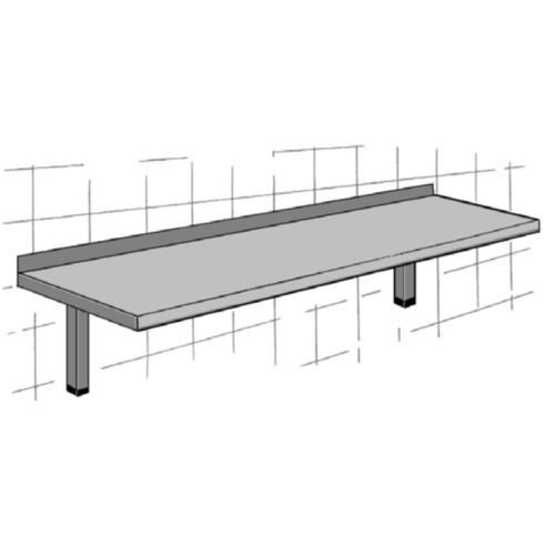 Stainless steel shelf - PN series - SMS spółka z o.o. - wall-mounted