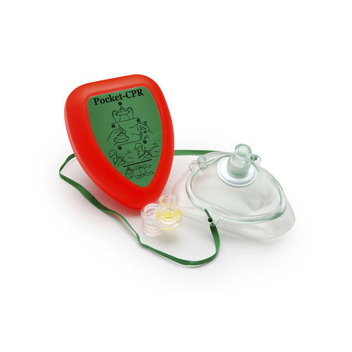 Mouth-to-mouth resuscitation mask - 09MSBB0000 - Ingeniería y Técnicas Clínicas - CPR / transparent / with valve