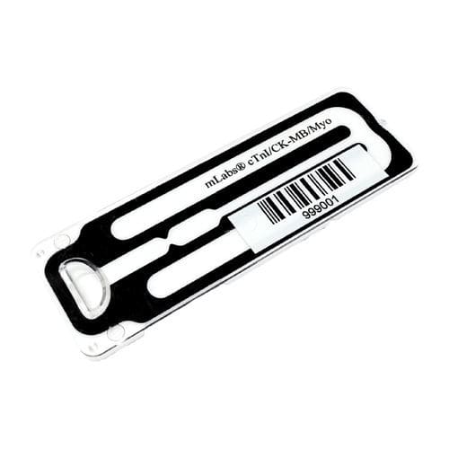 Myocardial infarction test strip - mLabs® Cardiac Panel 3 - Micropoint BioScience Inc. - oncology / whole blood / clinical