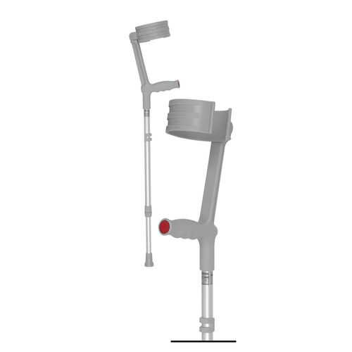 Forearm crutch - 08/MR - Mikirad - adult / height-adjustable / anti-slip