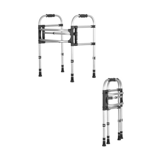 Height-adjustable mobility walker - 21/MR - Mikirad - folding