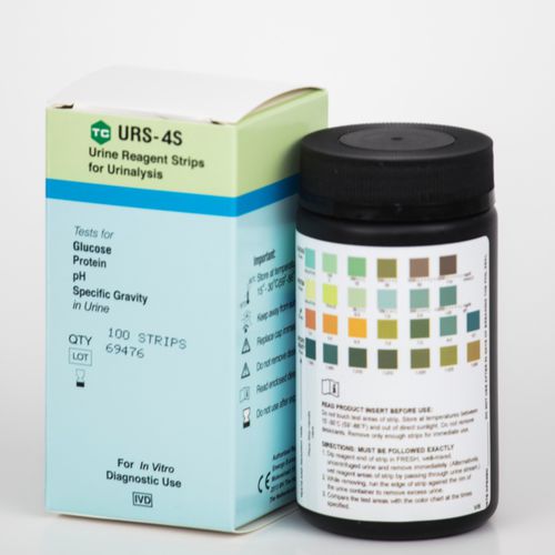 Urinary tract infection test strip - URS-4S-100 - Teco Diagnostics - for glycosuria / for proteinuria / urine