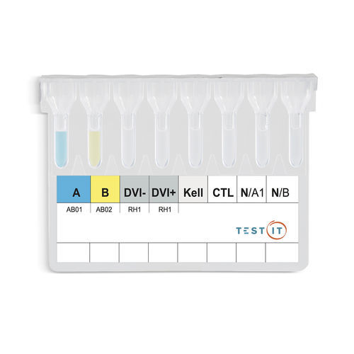 Blood typing test kit - TG107 - Turklab Tibbi Malzemeler San. Tic. A.S.