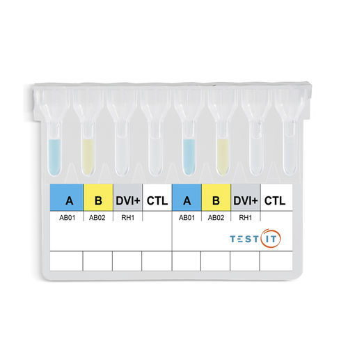 Blood typing test kit - TG108 - Turklab Tibbi Malzemeler San. Tic. A.S ...