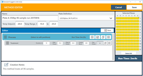Control software - SonoLab  - Covaris Inc - laboratory