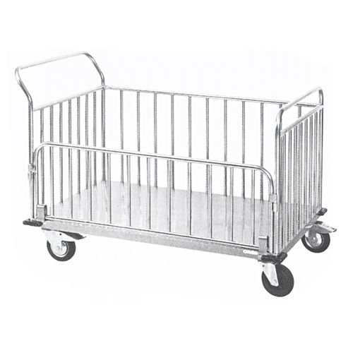 Dirty linen trolley - D-54 - DEMERTZI M & Co - hospital / transport / stainless steal