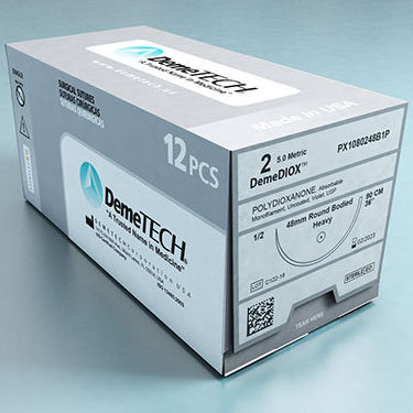 Absorbable suture thread - DemeDIOX™ - Demetech - ophthalmic surgery / pediatric cardiovascular surgery