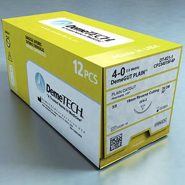 Absorbable suture thread - DemeGUT PLAIN™ - Demetech - general surgery / ophthalmic surgery