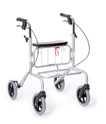 4-wheel rollator - Parade - Human Care Group - with seat / with basket / folding