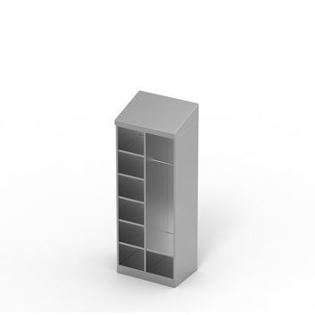 Cabinet with shelf - OR-D1 - Klimaoprema d.d. - ventilated / stainless steel