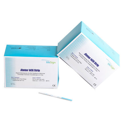 Pregnancy test strip - Status - LifeSign PBM - hCG / urine / CLIA