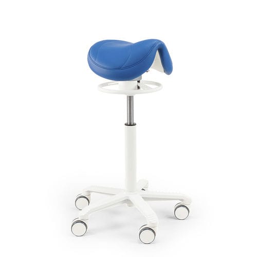 Dental stool - Amazone Balance Alba - Score BV - height-adjustable / saddle seat / blue