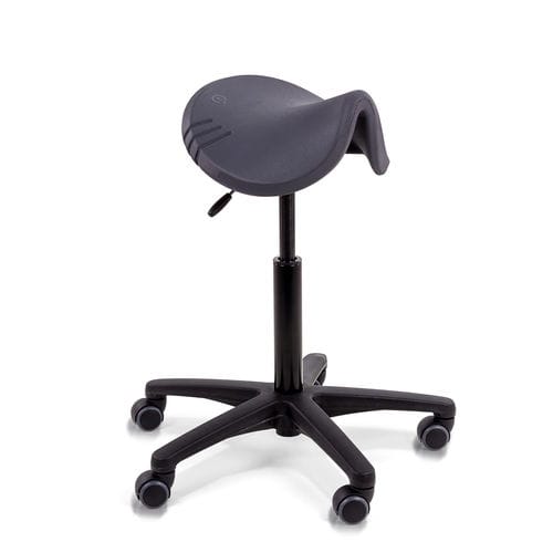 Healthcare facility stool - Spirit Amazone - Score BV - height-adjustable / on casters / with backrest