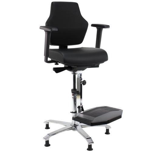 Laboratory chair - 08 ESD - Score BV - with armrests / with footrest / height-adjustable