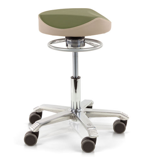 Healthcare facility stool - 6300 ergo shape Balance - Score BV - medical / height-adjustable / on casters