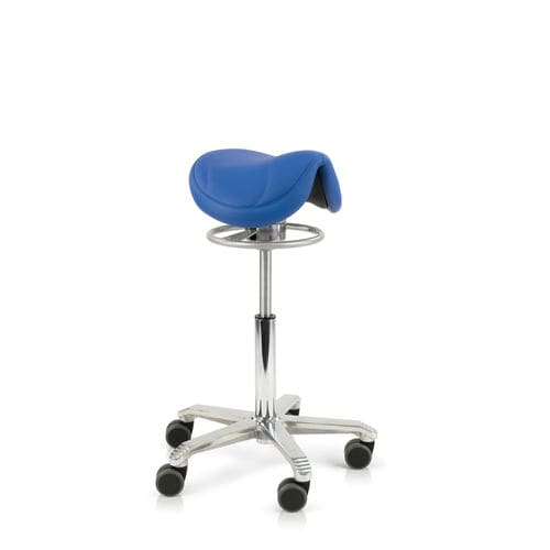 Healthcare facility stool - Amazone Balance - Score BV - height-adjustable / on casters / saddle seat