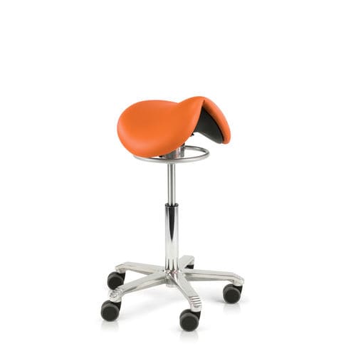 Healthcare facility stool - Seamless upholstered Jumper Balance - Score BV - medical / height-adjustable / on casters