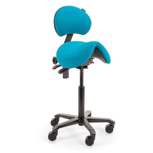Healthcare facility stool - Office Jumper - Score BV - height-adjustable / swivel / on casters