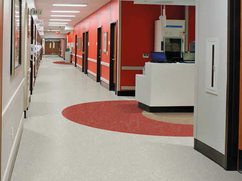 Rubber flooring - noraplan® lona - Nora - fire-retardant / anti-slip