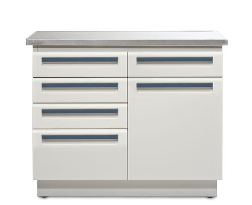 Veterinary examination table - ITx.RXXX.A series - Midmark Animal Health - fixed-height / with storage unit / 1 section