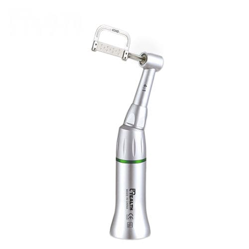 Dental contra-angle handpiece - IPR-02C - Tealth Foshan Medical Equipment Co.,Ltd - air / reduction / curved
