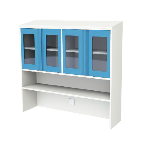 Hospital cabinet - JDGDG111-G - Jingdong Technology - with door / wall-mounted / blue