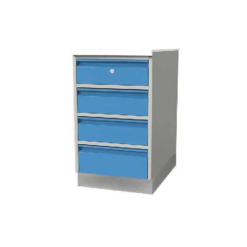 Fixed cabinet - JDGDG111B - Jingdong Technology - hospital / with drawer / blue
