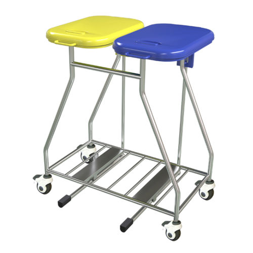 Medical linen trolley - JDEJT112 - Jingdong Technology - laundry / 1-bag / stainless steal