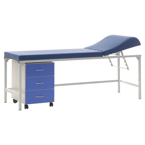 General examination couch - MS-35 - ISIK KARDESLER MEDIKAL - manual / with adjustable backrest / with storage unit