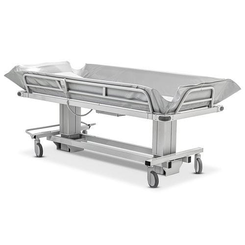 Height-adjustable shower trolley - STALHAM-BATHE-40 - Medi-Plinth - bariatric