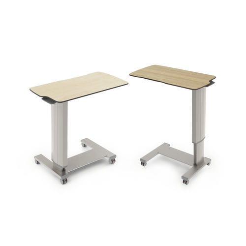Bedside table on casters CT04 SYSTMZ with integrated overbed table / modular