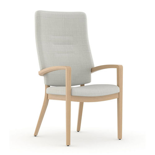 Waiting room chair - Hug - Carolina - with armrests / with high backrest