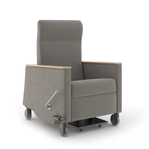 Reclining patient chair - Modern Amenity - Carolina - manual / bariatric / on casters