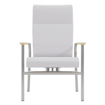 Waiting room chair - trace  - WIELAND - with armrests / with high backrest