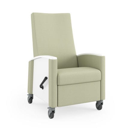 Reclining patient chair - amari  - WIELAND - manual / on casters / with adjustable backrest