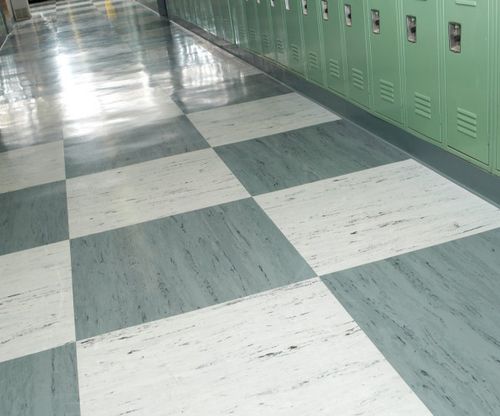 Rubber flooring - IMO - Flexco - anti-slip / acoustic / antibacterial